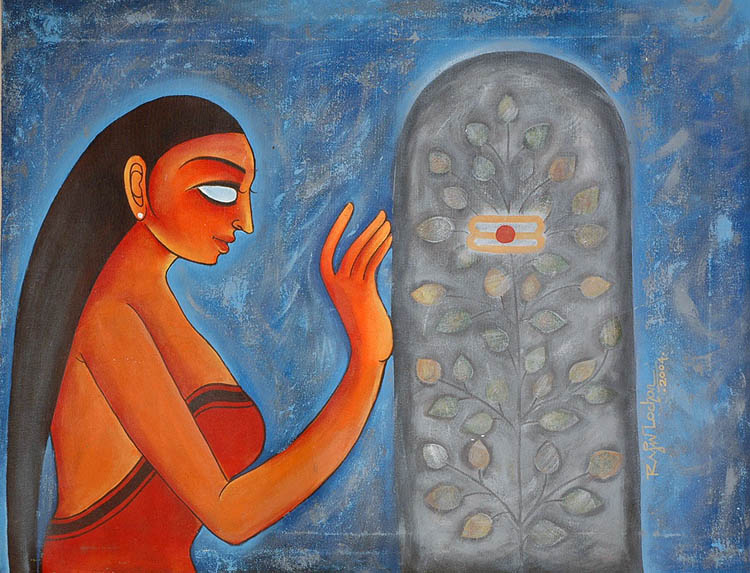 x lady worshipping the shiva linga or07 - 10 лунный день